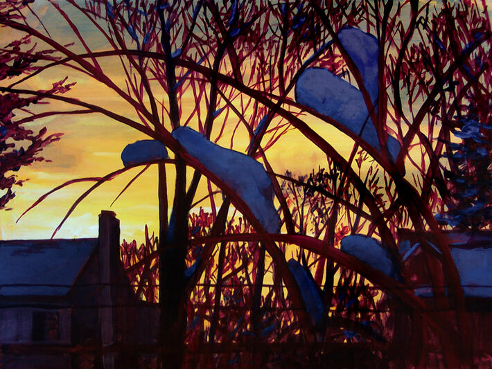 Snow Sunset