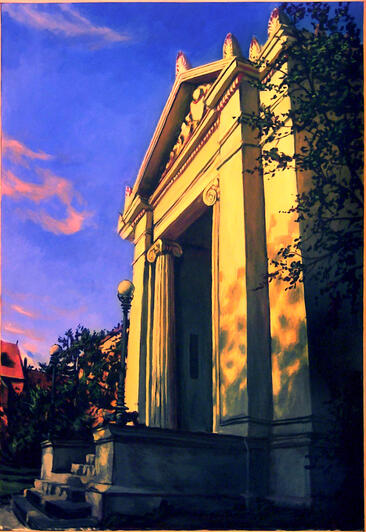 Brown University Library, Acrylic on Canvas